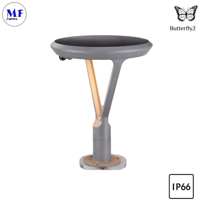 6.5W 2000LM LED Solar Garden Street Light  SMD2835 with Motion Sensor 5500-6000K Gray Color For Plaza