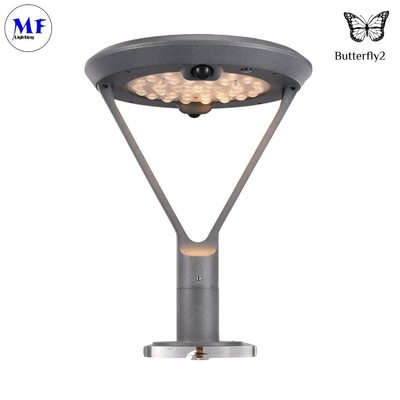 6.5W 2000LM LED Solar Garden Street Light  SMD2835 with Motion Sensor 5500-6000K Gray Color For Plaza