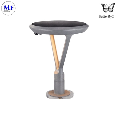 6.5W 2000LM LED Solar Garden Street Light  SMD2835 with Motion Sensor 5500-6000K Gray Color For Plaza