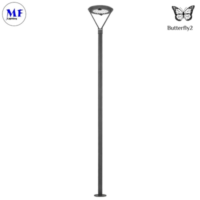 6.5W 2000LM LED Solar Garden Street Light  SMD2835 with Motion Sensor 5500-6000K Gray Color For Plaza