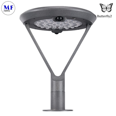 6.5W 2000LM LED Solar Garden Street Light  SMD2835 with Motion Sensor 5500-6000K Gray Color For Plaza