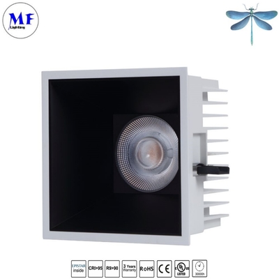 IP66 Waterproof LED Downlight Sqaure Recessed 18W/28W/38W/48W 3years Warranty LED Down Lamp For Toilet Hotel