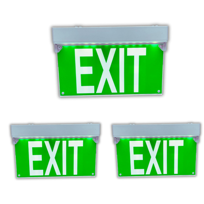 Durable LED Emergency Light Exit Sign Luminaries For Fire Escape Factory Parking Lot Public Place