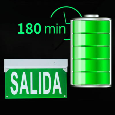 Durable LED Emergency Light Exit Sign Luminaries For Fire Escape Factory Parking Lot Public Place