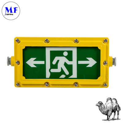 Durable LED Explosion Proof Emergency Light Evacuation Exit Sign For Workplace Factory