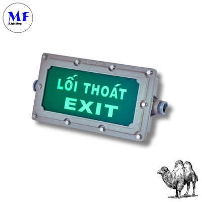 Durable LED Explosion Proof Emergency Light Evacuation Exit Sign For Workplace Factory