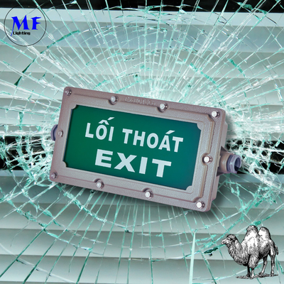 Durable LED Explosion Proof Emergency Light Evacuation Exit Sign For Workplace Factory