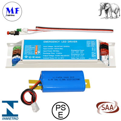 10W 100-277VAC UL924 CSA Li-ion Auto Test 5 Year Warranty Down Light Ceiling Light Panel Light Panic Light Ballast Powerpack for Emergency Case