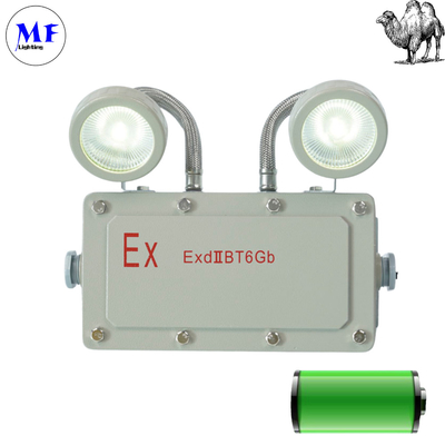Explosion Proof  2*5W Emergency Exit Light Double Hands Cast Aluminum
