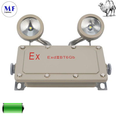 Explosion Proof  2*5W Emergency Exit Light Double Hands Cast Aluminum