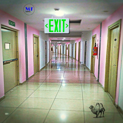 Rechargeable LED Exit Sign Emergency Light For Shopping Malls Supermarkets Airports Offices Factories