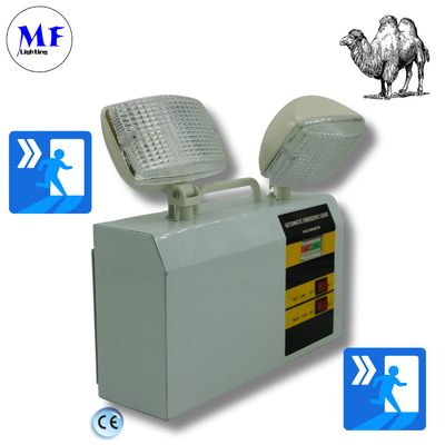 Double Twins Light Emergency Light  2× 5W LED Heads Fireproof 2600mAh Battery Multiple Mounting for Industrial Commercial Use