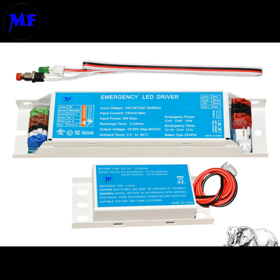 UL924/CSA Emergency Panic Light Ballast Powerpack LED Driver Certified Smart Indicator Li-ion 2500mAh 15W 1.5h 5-Year Warranty  For Indoor Luminaires