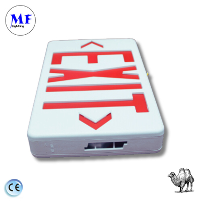 Emergency Light Exit Sign Light  Green / Red IP43 ABS for School Hospital Subway Train Station Shopping Mall