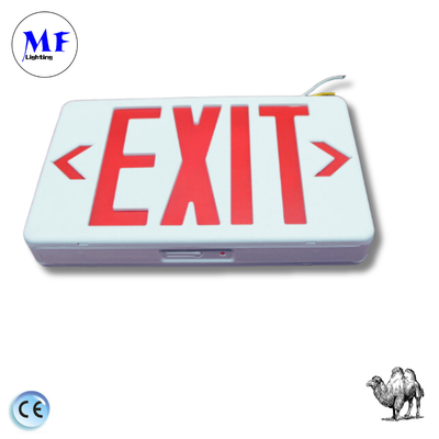 Emergency Light Exit Sign Light  Green / Red IP43 ABS for School Hospital Subway Train Station Shopping Mall