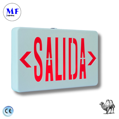 Emergency Light Exit Sign Light  Green / Red IP43 ABS for School Hospital Subway Train Station Shopping Mall