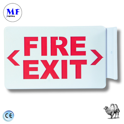 Emergency Light Exit Sign Light  Green / Red IP43 ABS for School Hospital Subway Train Station Shopping Mall