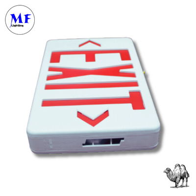 Emergency Exit Sign Lights IP43 Certified 3W LED 2h Backup Waterproof Fire-Resista Photoluminescent Factory School  for Indoor Commercial Buildings