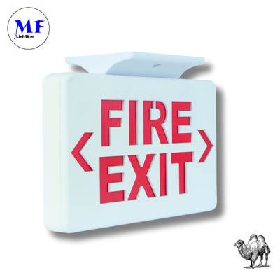 Emergency Exit Sign Lights IP43 Certified 3W LED 2h Backup Waterproof Fire-Resista Photoluminescent Factory School  for Indoor Commercial Buildings