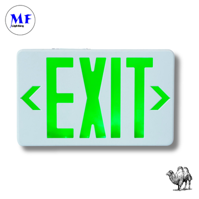 Emergency Exit Sign Lights IP43 Certified 3W LED 2h Backup Waterproof Fire-Resista Photoluminescent Factory School  for Indoor Commercial Buildings