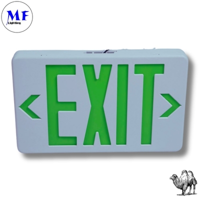 LED Emergency Exit Sigh Light With 5h Backup Fireproof Dustproof For Theaters Cinemas Event Hall Office Ceiling-Wall Mounted Waterproof IP65 Red Green
