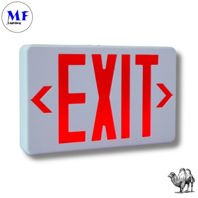 LED Emergency Exit Sigh Light With 5h Backup Fireproof Dustproof For Theaters Cinemas Event Hall Office Ceiling-Wall Mounted Waterproof IP65 Red Green