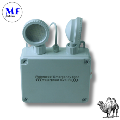 Double Head Waterproof IP65 Outdoor Indoor Long Duration Time Rechargeable Non Maintained Rechargeable Battery Warmming Exit Sigh LED Emergency Light For Office