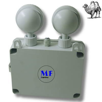 Double Head Waterproof IP65 Outdoor Indoor Long Duration Time Rechargeable Non Maintained Rechargeable Battery Warmming Exit Sigh LED Emergency Light For Office