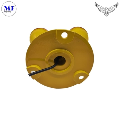 Main-Standby Adjustable Wide Voltage Input UV-Resistant Polycarbonate IP66 Low-Intensity Dual-Lamp Aviation Obstacle Obstruction Light For Bridge