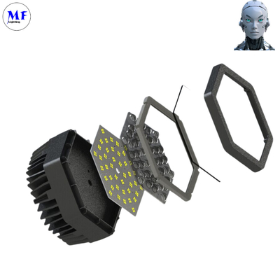 High Power LED Flood Light 140lm/W IP67 Sanan Chip 100W/1200W Wide Voltage Dimmable Agricultural Fields Parking Lots For Public Areas