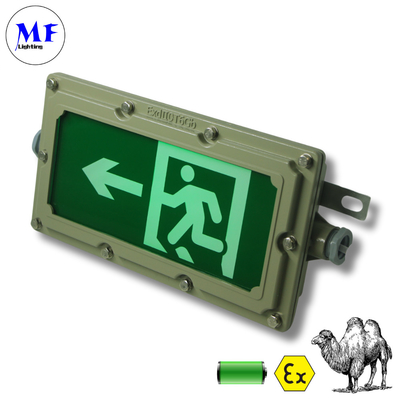 Battery Back up Lamps LED Explosion-Proof Exit Sign Emergency Light 4W WF1 Waterproof