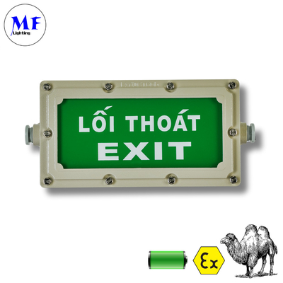 Battery Back up Lamps LED Explosion-Proof Exit Sign Emergency Light 4W WF1 Waterproof