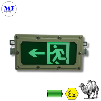 Battery Back up Lamps LED Explosion-Proof Exit Sign Emergency Light 4W WF1 Waterproof