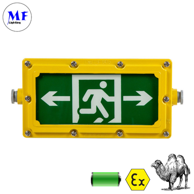 Battery Back up Lamps LED Explosion-Proof Exit Sign Emergency Light 4W WF1 Waterproof