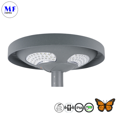 IP65 Waterproof 30W Solar Garden Light Alu Housing With Sensor Time Control