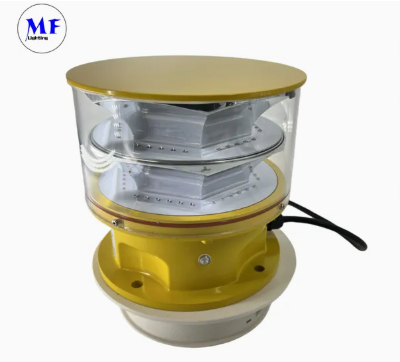 LED Aviation Obstruction Light  Photocell Die-Casting IP66Telecommunication Yellow Gas Oil Offshore Platform