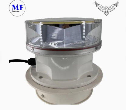 LED Aviation Obstruction Light  Photocell Die-Casting IP66Telecommunication Yellow Gas Oil Offshore Platform