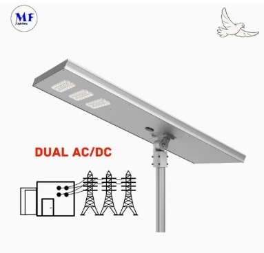 LED Solar Street Garden Light Motion Sensor White Silvery 120W 100W 80W Alu. IP66 Footway Villa Courtyard