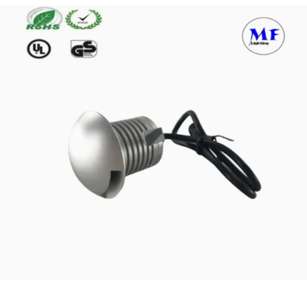LED Step Light Silvery 3W 12V IP65 Pathway Walkway Squares Pavement Garden