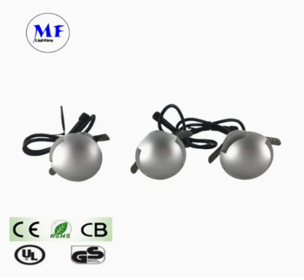 LED Step Light Silvery 3W 12V IP65 Pathway Walkway Squares Pavement Garden