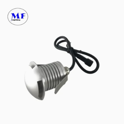 LED Step Light Silvery 3W 12V IP65 Pathway Walkway Squares Pavement Garden
