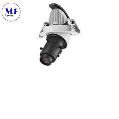 20W Adjustable Zoom LED Contour Spotlight Gobo Projector Gimbal Track Light with Tridonic Driver for Dynamic Lighting Effects