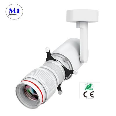 LED Shapeable Track Logo Gobo Projector Light White Zoomable Dali Dim IP65 Ra97+ Gallery Art Exhibition Museum