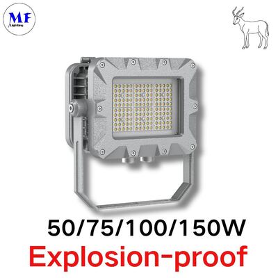 Atex IP66 IK08 Explosion Proof LED Flood Light 140LM/W 150W 200W 240W 300W 400W  With Tempered Glass Lens For Oil Gas Chemical Mining Hazardous Zone