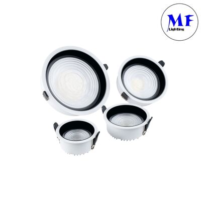 Recessed Downlight High Power Dimming 7W/10W/12W/15W/18W/20W/25W/30W/35W/40W/45W/50W/60W/70W/80W/100W 160LM/W CCT Adjustable Wide Beam Dali Spot LED Down Light