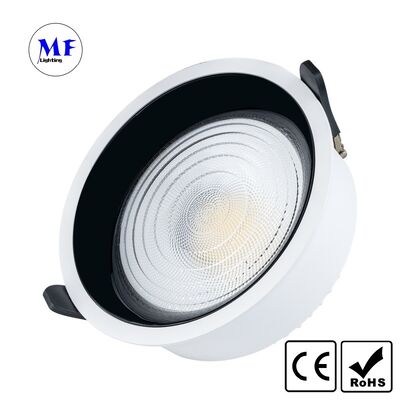 Factory Price Commercial Indoor Recessed LED Downlight Die-cast Aluminum Anti-Glare IP20 60W Tunable CCT Dimmable Tuya Zigbee DALI 0-10V Triac Ceiling Light