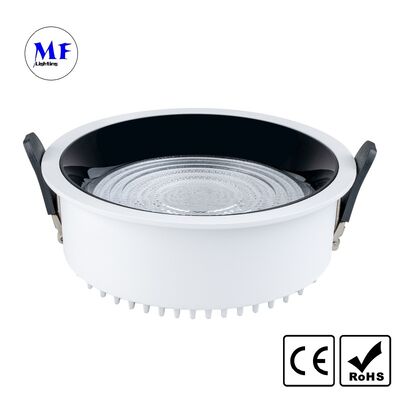 Factory Price Commercial Indoor Recessed LED Downlight Die-cast Aluminum Anti-Glare IP20 60W Tunable CCT Dimmable Tuya Zigbee DALI 0-10V Triac Ceiling Light