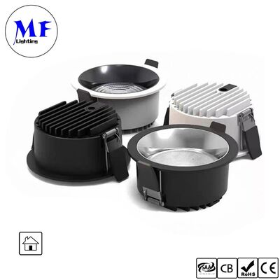 35W 160lm/W Spot Downlight  Triac /0-10V/Dali-2 Dimmable CRI90 IP20 Wide Beam angle 120° 8INCH/10INCH Recessed Anti-glare LED Down light for Commercial Spaces