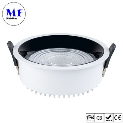 35W 160lm/W Spot Downlight  Triac /0-10V/Dali-2 Dimmable CRI90 IP20 Wide Beam angle 120° 8INCH/10INCH Recessed Anti-glare LED Down light for Commercial Spaces