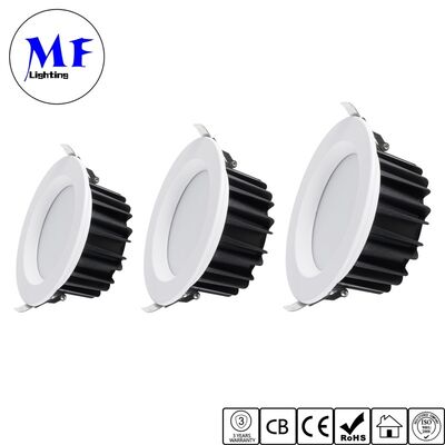 OEM ODM Recessed SMD LED Downlight IP40 Indoor Lighting 20W 30W 50W CCT Adjustable Power Dimmable CRI90 Alu Ceiling Down Light